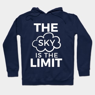 The Sky is the Limit Kids Positive Thinking Typography Hoodie